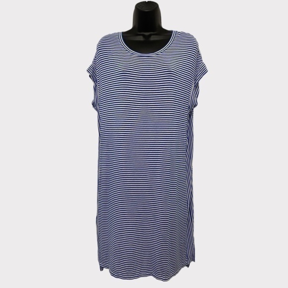 Tommy Bahama Blue & White Striped Short Sleeve Dress Size XS